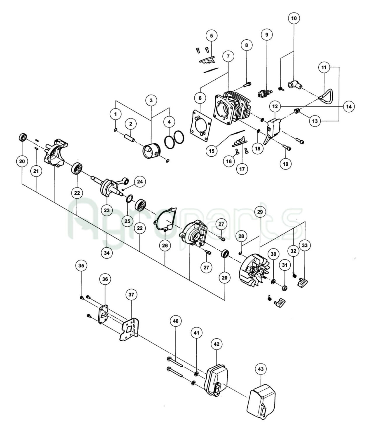 Agroparts.gr Chainsaw Tanaka TCS 3301 PFS - agroparts.gr