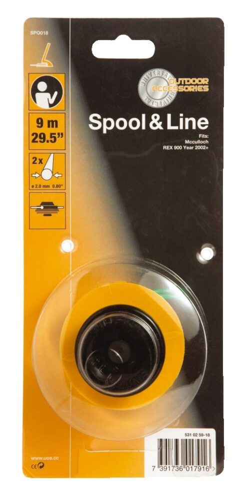 Spool and Line 2,0mm x 9m Universal Outdoor Acc. 577616718