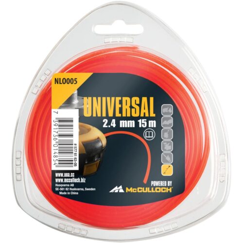 Trimmer Line Round 2,4mm – 15m Nylon Red Universal Outdoor Acc. 577616305