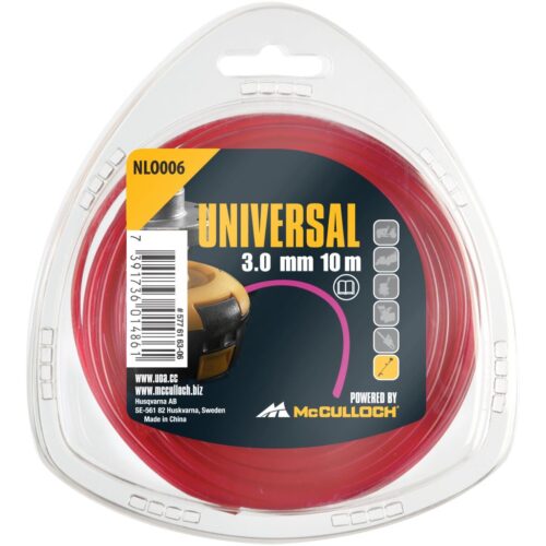 Trimmer Line Round 3,0mm – 10m Nylon Red Universal Outdoor Acc. 577616306