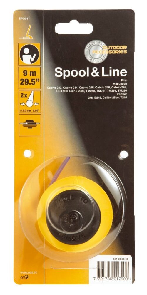 Spool and Line 2,0mm x 9m Universal Outdoor Acc. 577616717